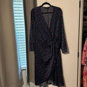 Polka Dot Wrap Dress